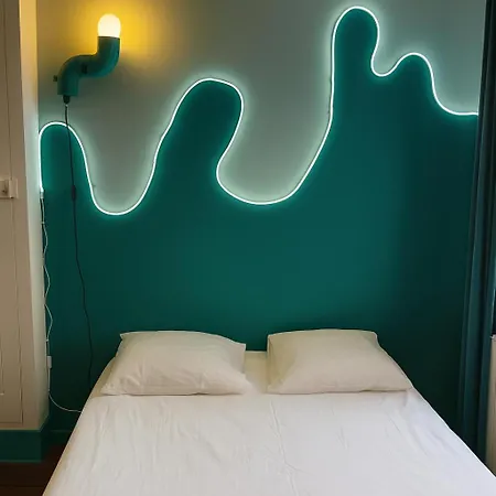 Chambre privée turquoise - Maison partagée-3