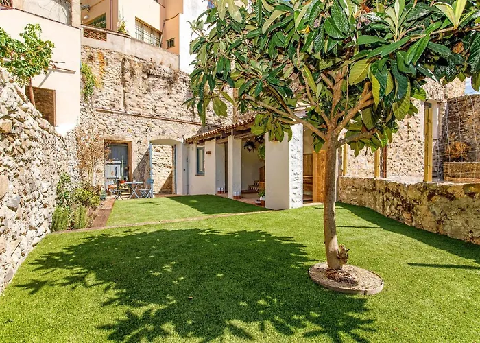 El Molino de Besalú Casa con jardín